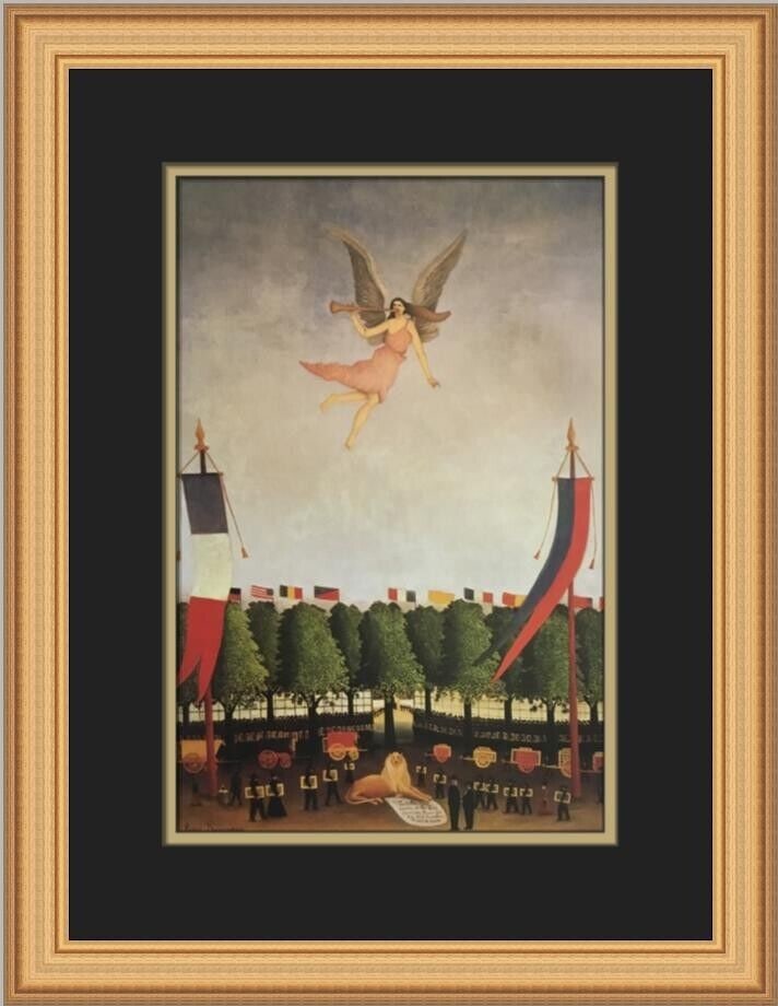 Henri Rousseau Liberty Inviting Artists to the Twenty-Second Custom Framed Print: Henri Rousseau Liberty Inviting Artists to the Twenty-Second Custom Framed Print Unit Of Sale: Single Piece Artist: Henri Rousseau Image Orientation: Portrait Size: Medium Signed: No Period: Contempor