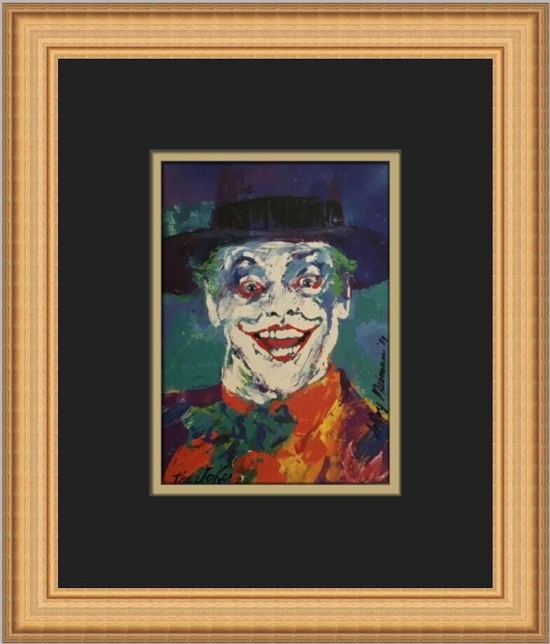 Leroy Neiman Jack Nicolson as The Joker Custom Framed Print: Leroy Neiman Jack Nicolson as The Joker Custom Framed Print Artist: LeRoy Neiman Unit Of Sale: Single-Piece Work Size: Medium (up to 36in.) Item Length: 11 in Region Of Origin: united states Framing: 