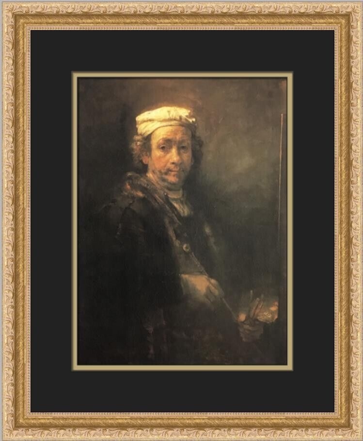 Rembrandt Self-Portrait II Custom Framed Print: Rembrandt Self-Portrait II Custom Framed Print Unit Of Sale: Single-Piece Work Artist: Rembrandt van Rijn Size: Medium Item Length: 15 in Region Of Origin: united states Framing: Matted & Framed Perso