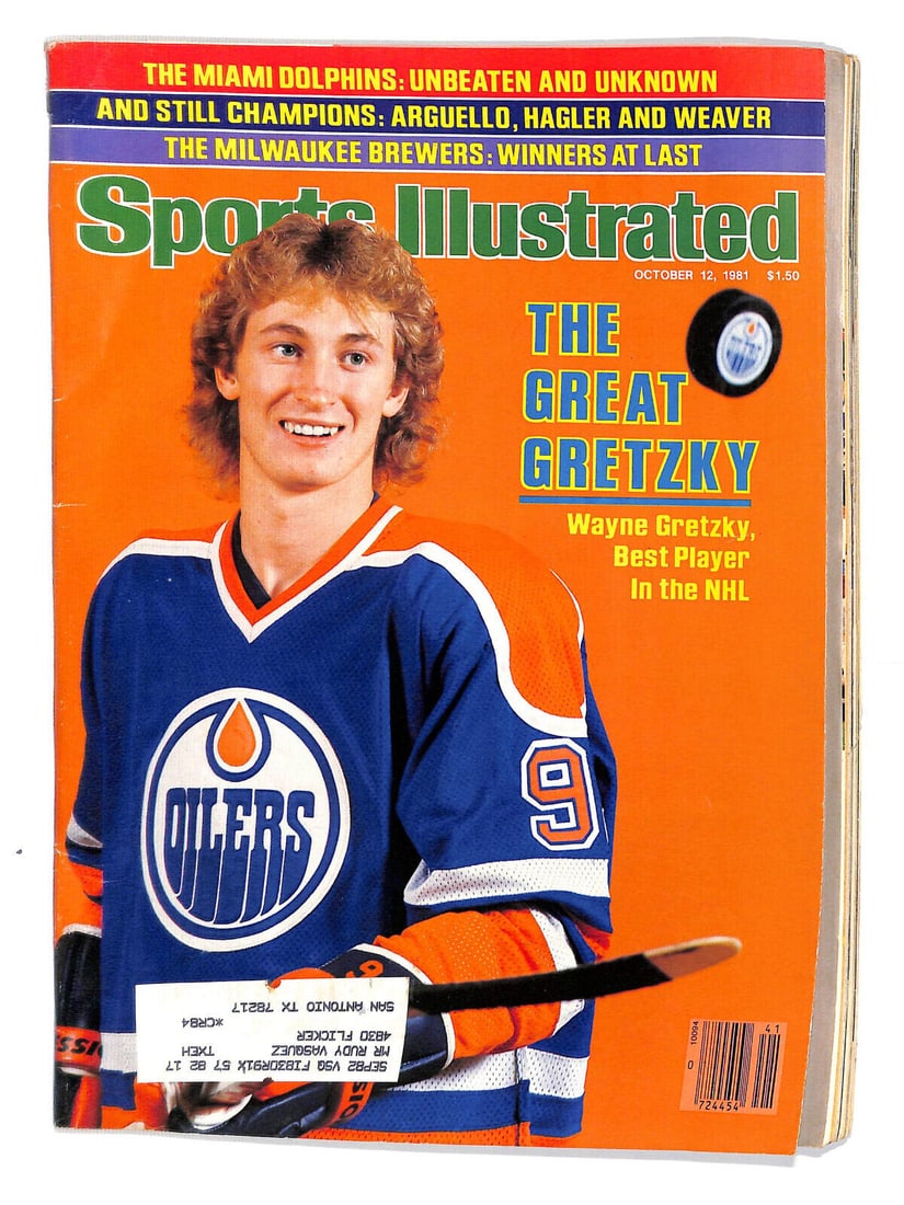 Wayne Gretzky 1981 Sports Illustrated 10/12 1st SI Cover Oilers Great 91154: Wayne Gretzky 1981 Sports Illustrated 10/12 1st SI Cover Oilers Great 91154 Team-Hockey: Edmonton Oilers Sport: Hockey Player: Wayne Gretzky Year: 1981 Original/Reproduction: Original Country/Region o