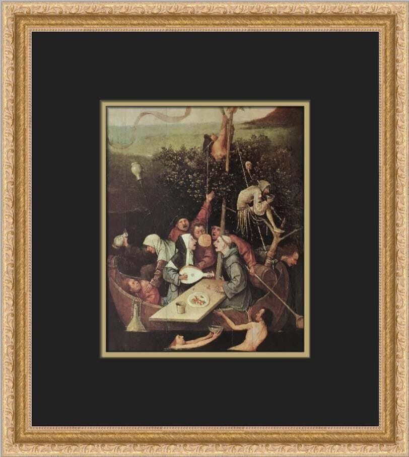 Hieronymus Bosch The Ship of Fools Custom Framed Print: Hieronymus Bosch The Ship of Fools Custom Framed Print Artist: Hieronymus Bosch Unit Of Sale: Single Piece Size: Medium Custom Bundle: No Item Length: 14 in Region Of Origin: United States Framing: Ma