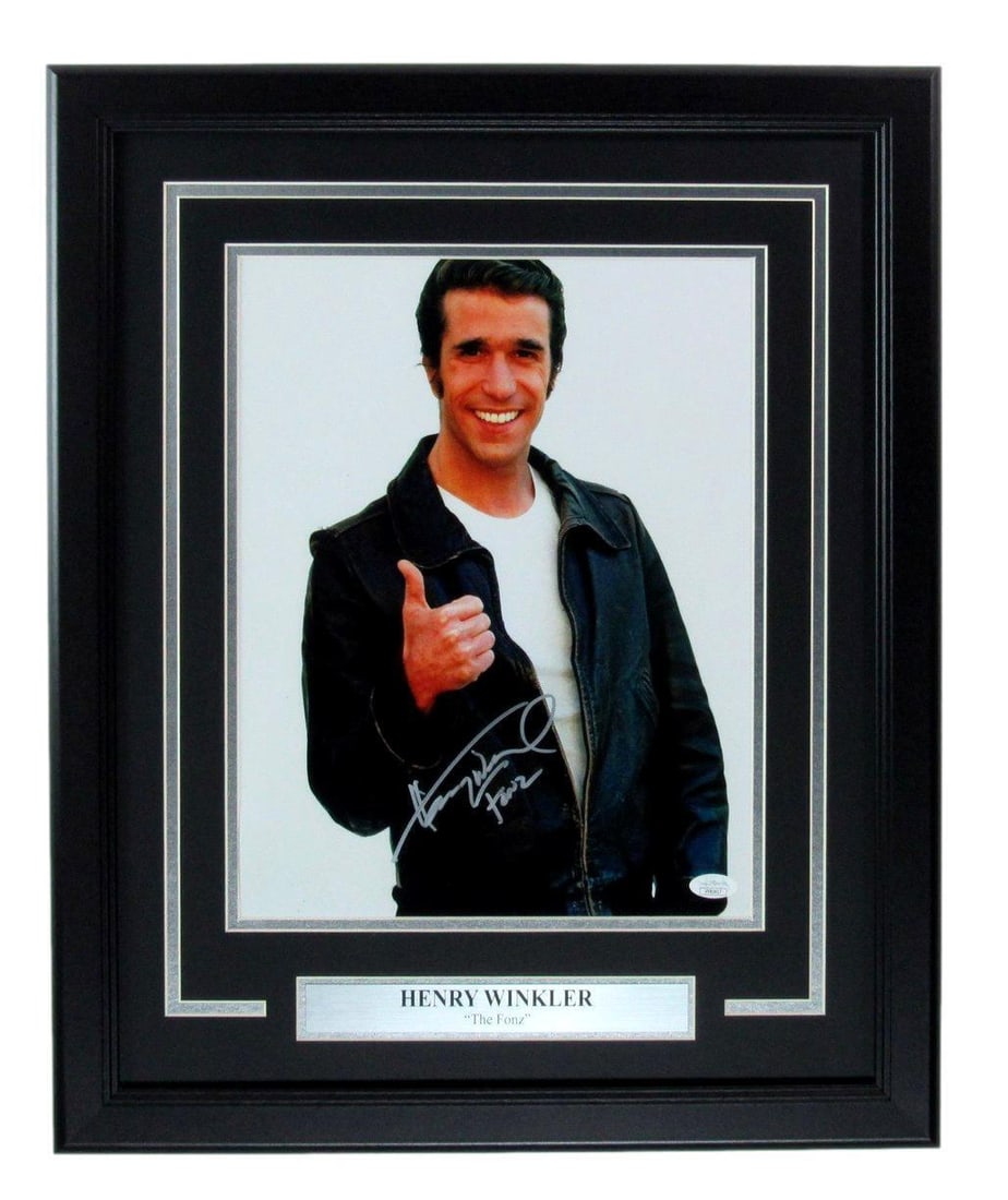 Henry Winkler Autographed/Inscribed 11x14 Photo "Happy Days" Framed JSA 177507: Henry Winkler Autographed/Inscribed 11x14 Photo "Happy Days" Framed JSA 177507 Industry: Movies Original/Reproduction: Original Autograph Authentication: JSA Pre-Owned While the lot images are represe