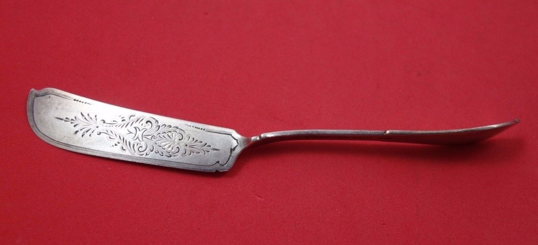 Cottage by Gorham Sterling Silver Master Butter FH BC Blade Turned 7": Cottage by Gorham Sterling Silver Master Butter FH BC Blade Turned 7" Cottage by gorhamcottage by gorham sterling silver flat turned handle master butter bright-cut blade, 7". It is not monogrammed an