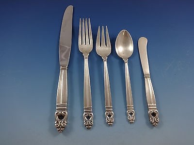 Royal Danish by International Sterling Silver Flatware Set 8 Service 44 Pieces: Royal Danish by International Sterling Silver Flatware Set 8 Service 44 Pieces This stately pattern is a combination of form and symmetry, influenced by the clean, balanced lines of scandinavian artis