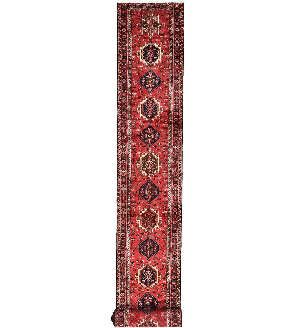 Oversized Oriental Runner Rug Tribal 3X22 Palatial Size Hallway Decor Carpet: Oversized Oriental Runner Rug Tribal 3X22 Palatial Size Hallway Decor Carpet Free continental US Shipping Type: Runners Color: Red Cream Dark Navy Brown Pink Beige etc Size: 2"7 X 22"1 Material: Wool 