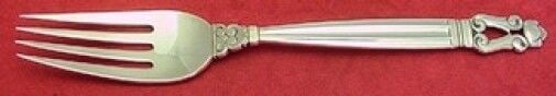 Acorn by Georg Jensen Sterling Silver Dinner Fork 7 1/2" Flatware Danish: Acorn by Georg Jensen Sterling Silver Dinner Fork 7 1/2" Flatware Danish Acorn by georg jensensterling silver dinner fork, 7 1/2" in the pattern acorn by georg jensen. It is not monogrammed and is in 