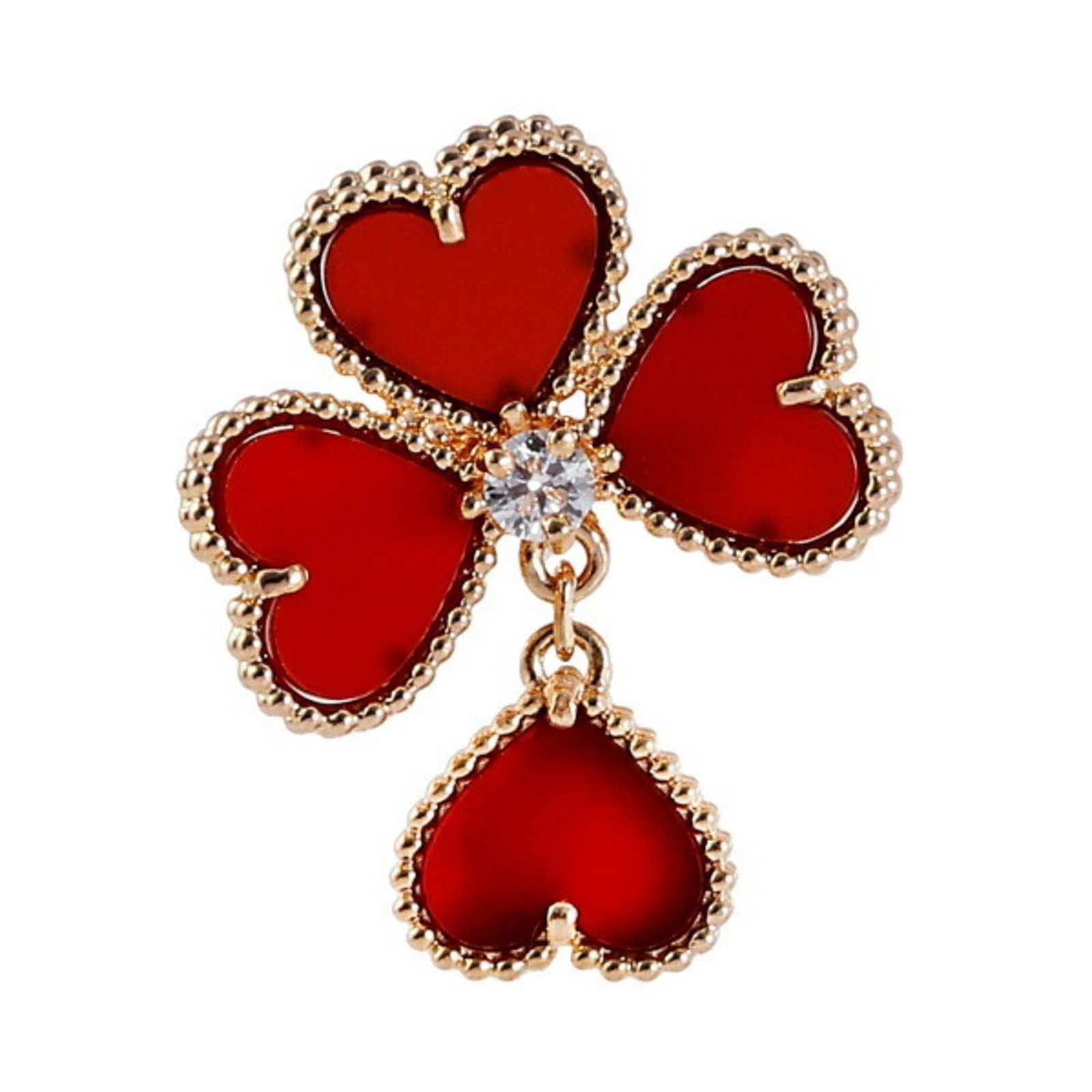 Van Cleef & Arpels Van Cleef Arpels Sweet Alhambra Fyage K18PG Pink Gold Ring: Van Cleef & Arpels Van Cleef Arpels Sweet Alhambra Fyage K18PG Pink Gold Ring Brand: Van Cleef & Arpels Line: Sweet Alhambra Model: VCARN5P600 Type: Band ring Gender: Women Color: Pink gold Material: