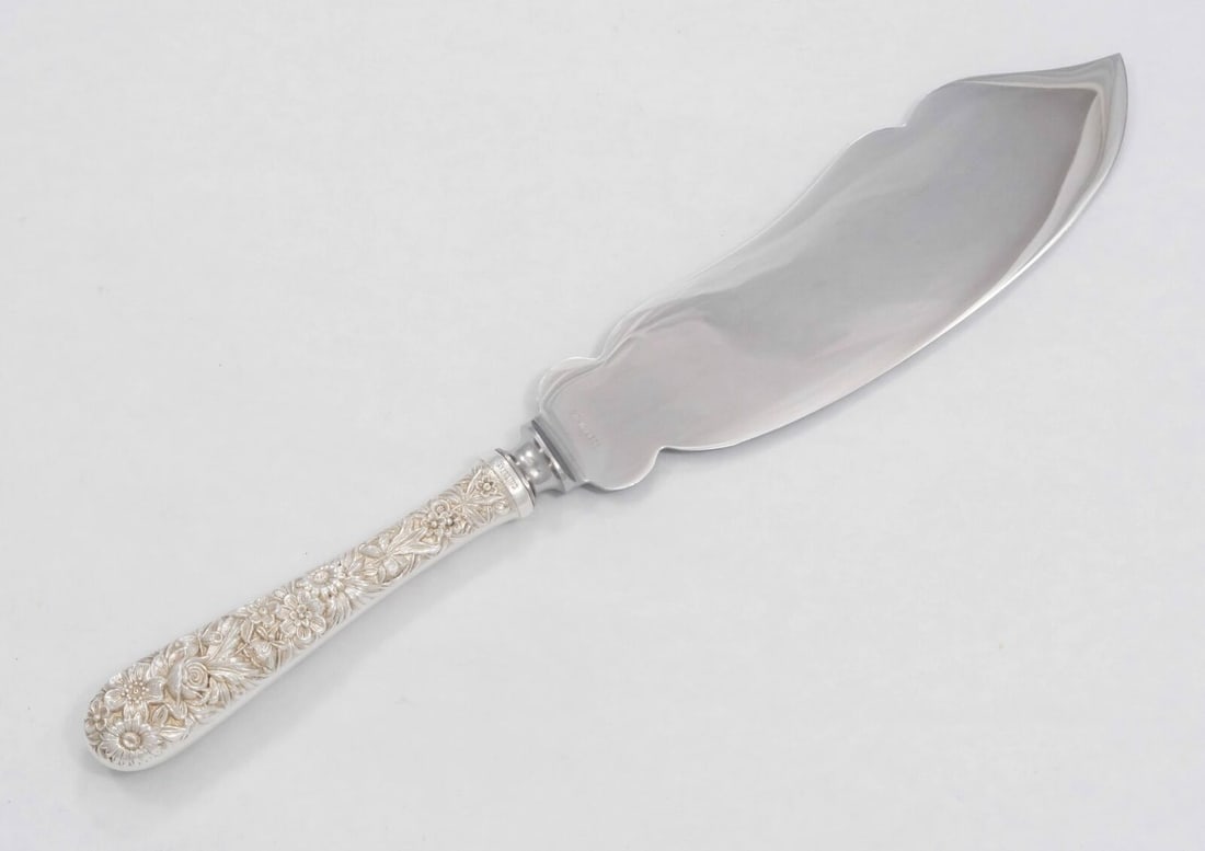 Repousse by Kirk Sterling Silver Ice Cream Slice 10 7/8" - No Monogram: Repousse by Kirk Sterling Silver Ice Cream Slice 10 7/8" - No Monogram Composition: Sterling Silver Maker: S. Kirk & Son Type: Hostess Set Age: 1800-1899 Repousse by Kirk Sterling Silver Issue Date: 1