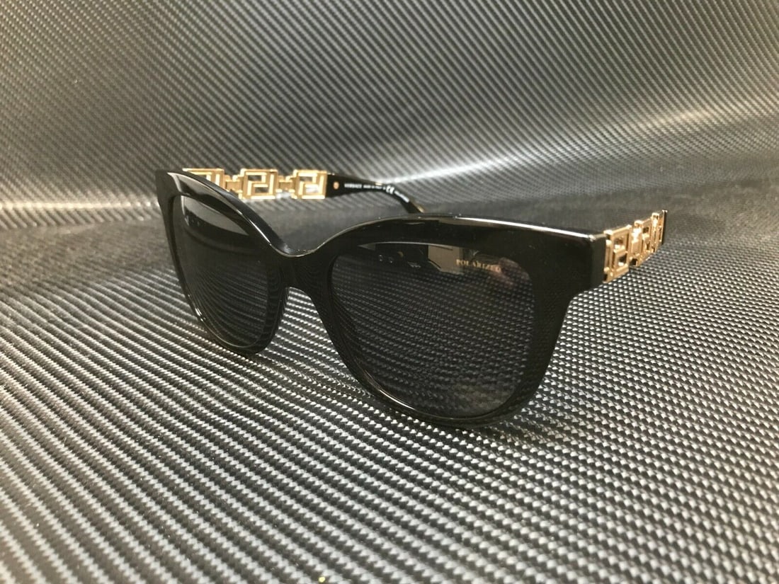 VERSACE VE4394 GB1 81 Black Square Womens 54 mm Polarized Sunglasses: VERSACE VE4394 GB1 81 Black Square Womens 54 mm Polarized Sunglasses Style: Square Type: Sunglasses Frame Color: Black New The Mynt Guarantee: All items in this auction are guaranteed to be 100% authe