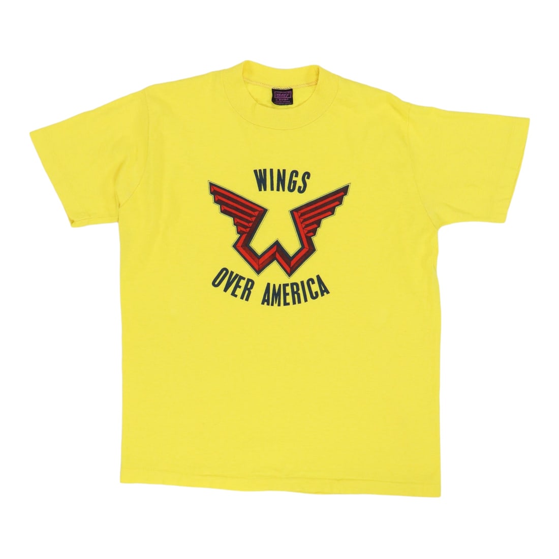 1976 Paul McCartney Wings Over America Promo Shirt: 1976 Paul McCartney Wings Over America Promo Shirt Original 1976 Paul McCartney Wings Over America Promo Shirt. This is a true vintage shirt, not a modern reproduction. Sizes vary so please use measur
