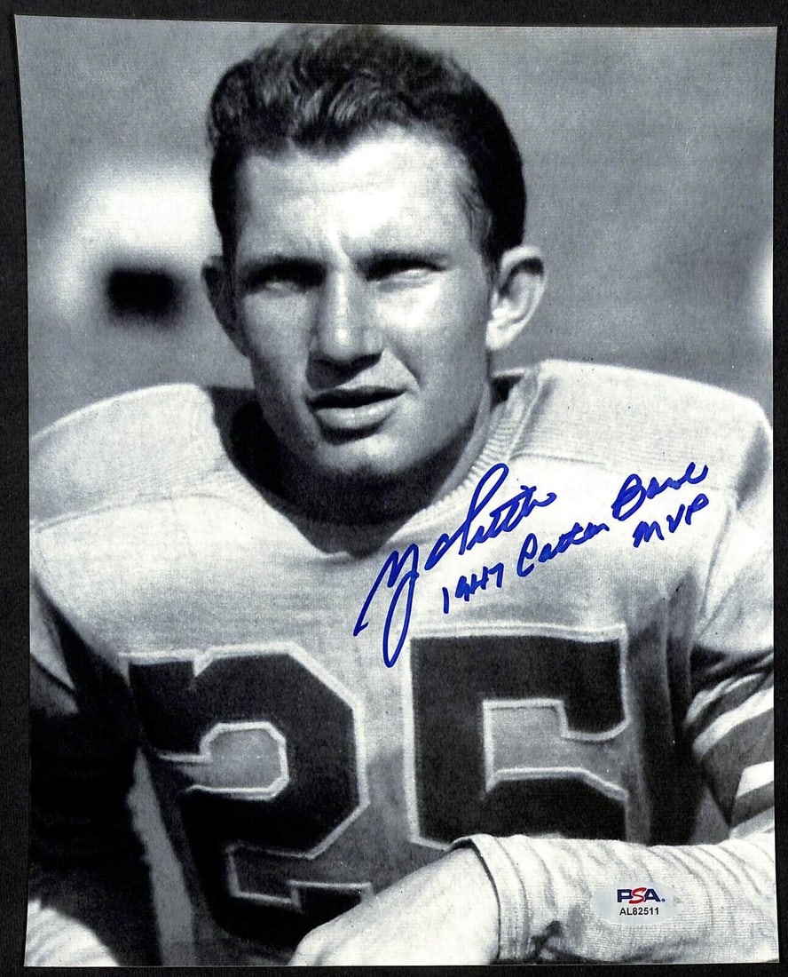Y.A. Tittle 8 x 10 Photo LSU Tigers Inscribed - "1947 Cotton Bowl MVP" PSA/DNA: Y.A. Tittle 8 x 10 Photo LSU Tigers Inscribed - "1947 Cotton Bowl MVP" PSA/DNA Industry: Sports Sport: Football-NCAA Signed by: Y.A. Tittle Signed: Yes Autograph Authentication: Professional Sports (P