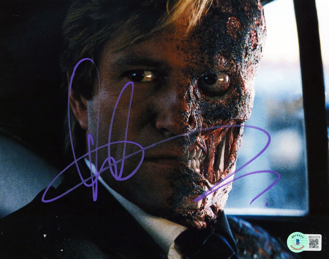Aaron Eckhart Batman The Dark Knight Signed 8x10 Photo BAS #BE07273: Aaron Eckhart Batman The Dark Knight Signed 8x10 Photo BAS #BE07273 Industry: Movies Object Type: Photograph Original/Reproduction: Original Autograph Authentication: Beckett Product Coa: Beckett Prod