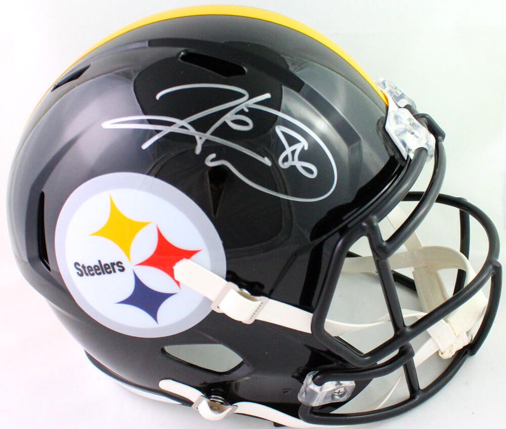 Hines Ward Autographed Pittsburgh Steelers F/S Speed Helmet- Beckett W Holo: Hines Ward Autographed Pittsburgh Steelers F/S Speed Helmet- Beckett W Holo Sport: Football Product: Helmet Original/Reprint: Original Player: Hines Ward Team: Pittsburgh Steelers Autograph Authentica