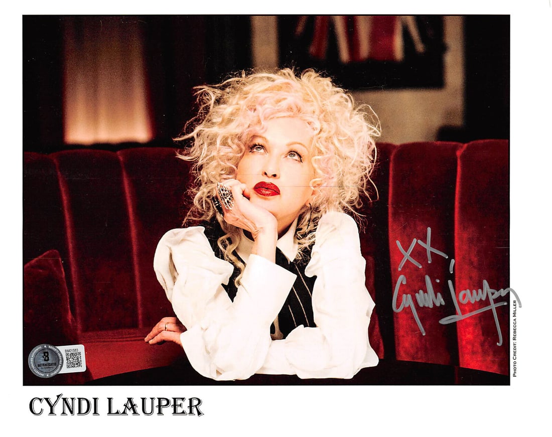 Cyndi Lauper Singer Signed 8x10 Photo Autographed BAS #BM01583: Cyndi Lauper Singer Signed 8x10 Photo Autographed BAS #BM01583 Industry: Movies Object Type: Photograph Original/Reproduction: Original Autograph Authentication: Beckett Product Coa: Beckett Product S