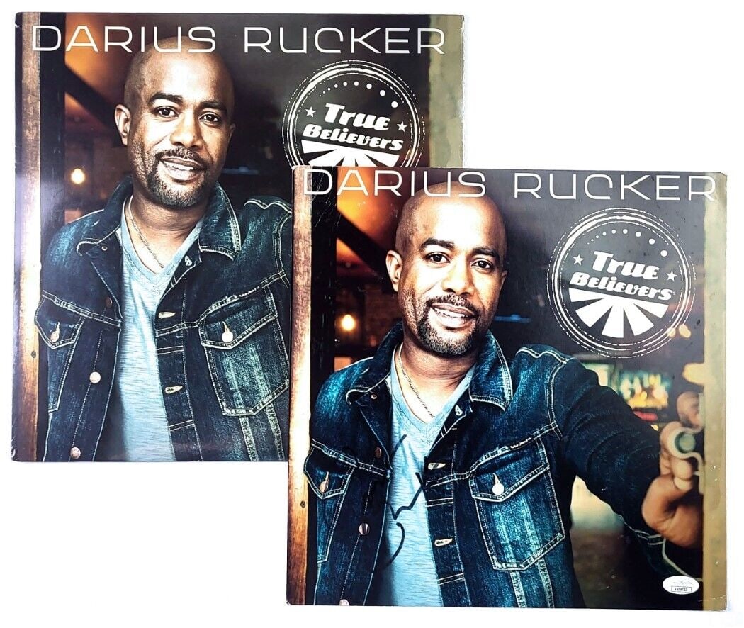 Darius Rucker Signed Autographed Record Promo Photo True Believers JSA: Darius Rucker Signed Autographed Record Promo Photo True Believers JSA Industry: Music Original/Reproduction: Original Autograph Authentication: James Spence (JSA) Player: Darius Rucker Pre-Owned Whil