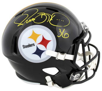 Steelers Jerome Bettis  Signed Full Size Speed Rep Helmet BAS Witnessed: Steelers Jerome Bettis Signed Full Size Speed Rep Helmet BAS Witnessed Sport: Football Product: Helmet Original/Reprint: Original Player: Jerome Bettis Team: Pittsburgh Steelers Autograph Authenticati