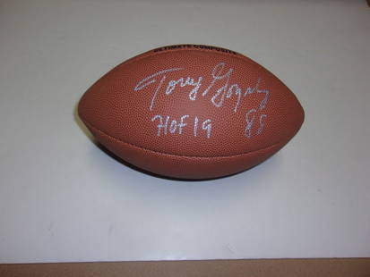 TONY GONZALEZ KANSAS CITY CHIEFS ATLANTA FALCONS HOF 2019 W/COA SIGNED  FOOTBALL: TONY GONZALEZ KANSAS CITY CHIEFS ATLANTA FALCONS HOF 2019 W/COA SIGNED FOOTBALL Product: Ball Sport: Football-NFL Original/Reprint: Original Autograph Type: Collectible Autographs Pre-Owned While the