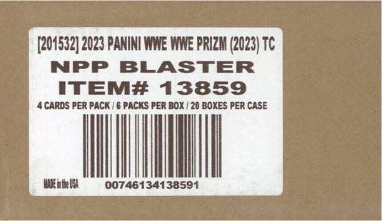 2023 Panini WWE Prizm Blaster Wrestling Factory Sealed 20 Box: 2023 Panini WWE Prizm Blaster Wrestling Factory Sealed 20 Box Team: New York Yankees Player: Various Card Size: Standard League: WWE Set: 2023 Panini Prizm WWE Configuration: Case Number Of Cases: 1 N