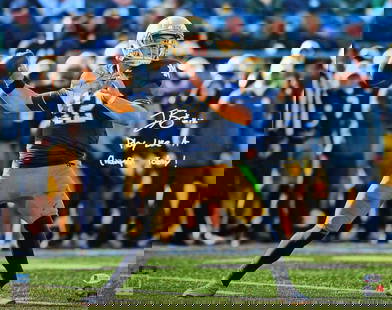 Ian Book Autographed Notre Dame Passing 16x20 FP Photo w/ PLACT- Beckett W*White: Ian Book Autographed Notre Dame Passing 16x20 FP Photo w/ PLACT- Beckett W*White Sport: Football-NCAA Product: Photo Original/Reprint: Original Team: Notre Dame Fighting Irish Autograph