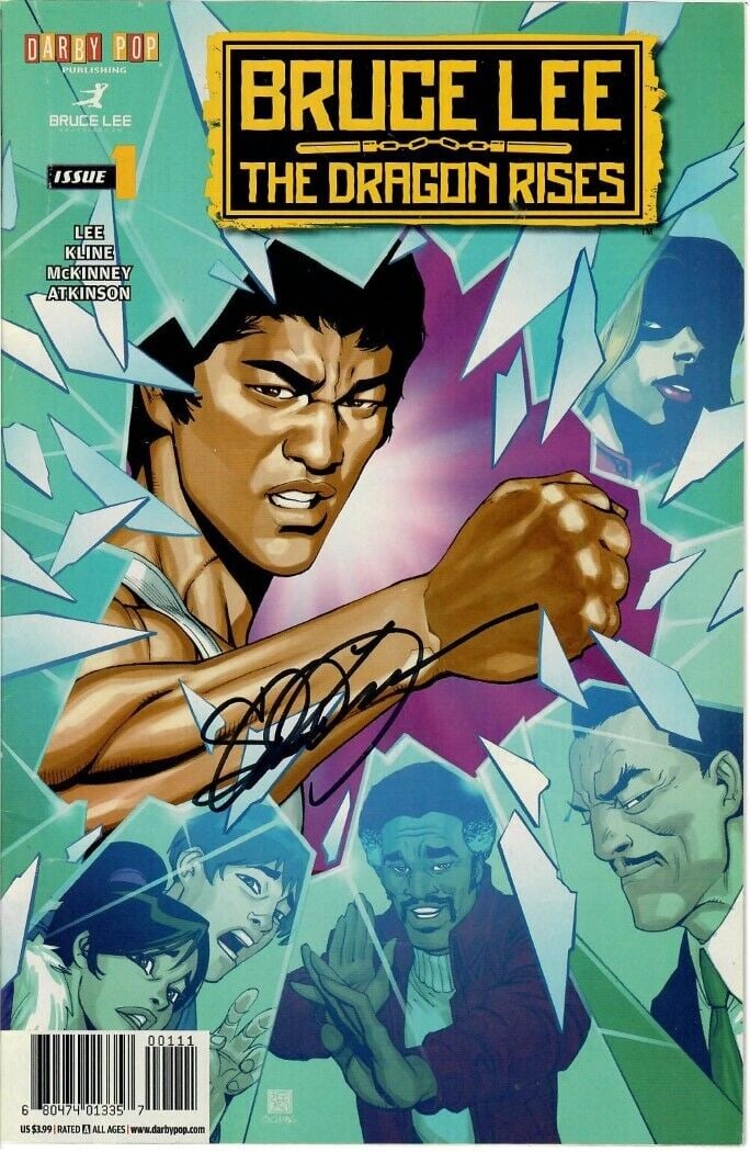 Shannon Lee Signed Autographed Comic Book Bruce Lee The Dragon Rises JSA: Shannon Lee Signed Autographed Comic Book Bruce Lee The Dragon Rises JSA Industry: Movies Original/Reproduction: Original Signed By: Shannon Lee Autograph Authentication: James Spence (JSA) Player: Sh
