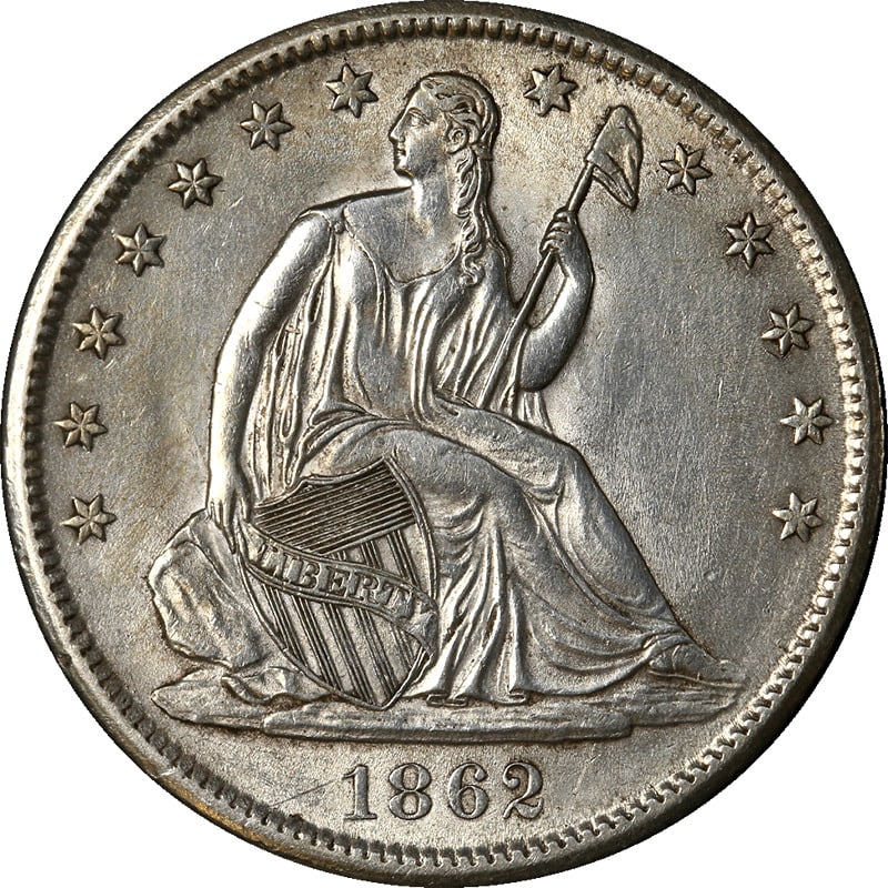 1862-S Seated Half Dollar Civil War Date Nice Unc Details Bright White: 1862-S Seated Half Dollar Civil War Date Nice Unc Details Bright White Certification: Uncertified Circulated/Uncirculated: Uncirculated Mint Location: San Francisco Composition: Silver Grade: Nice Unc