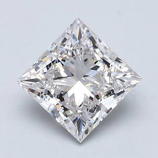 Loose Diamond - PRINCESS 1.29ct H VVS2: Loose Diamond - PRINCESS 1.29ct H VVS2 Source: This is a real non-mined Diamond that has been grown in a lab Shape: PRINCESS Carats: 1.29 Color: H Clarity: VVS2 Polish: EX Cut: VG Symmetry: VG Certifi