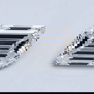 Loose Diamond - EMERALD 0.77ct F VS2: Loose Diamond - EMERALD 0.77ct F VS2 Source: This is a real non-mined Diamond that has been grown in a lab Shape: EMERALD Carats: 0.77 Color: F Clarity: VS2 Polish: G Cut: VG Symmetry: VG