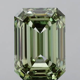 Ideal Loose Diamond - Emerald 10.15ct Fancy Vivid Green: Ideal Loose Diamond - Emerald 10.15ct Fancy Vivid Green Ideal Cut: Yes Source: This is a real non-mined Diamond that has been grown in a lab Shape: Emerald Carats: 10.15 Color: Fancy Vivid Green