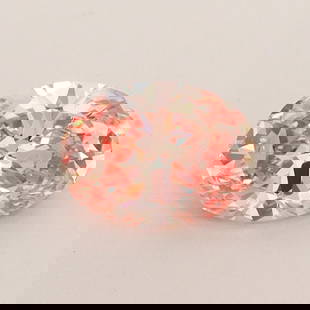 Loose Diamond - Oval 0.75ct Fancy Intense Orangey Pink: Loose Diamond - Oval 0.75ct Fancy Intense Orangey Pink Source: This is a real non-mined Diamond that has been grown in a lab Shape: Oval Carats: 0.75 Color: Fancy Intense Orangey Pink Clarity: VS2