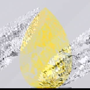Loose Diamond - Pear 2.01ct Fancy Vivid Yellow: Loose Diamond - Pear 2.01ct Fancy Vivid Yellow Source: This is a real non-mined Diamond that has been grown in a lab Shape: Pear Carats: 2.01 Color: Fancy Vivid Yellow Clarity: VS1 Certification: IGI