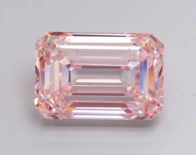 Ideal Loose Diamond - Emerald 10.1ct Fancy Intense Pink: Ideal Loose Diamond - Emerald 10.1ct Fancy Intense Pink Ideal Cut: Yes Source: This is a real non-mined Diamond that has been grown in a lab Shape: Emerald Carats: 10.1 Color: Fancy Intense Pink Clari