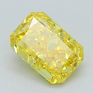 Loose Diamond - Radiant 1.08ct Fancy Vivid Yellow