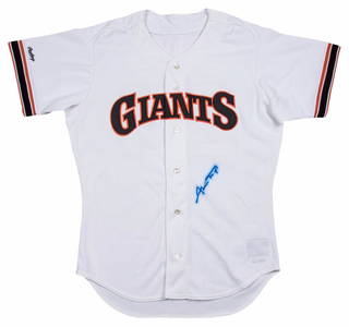 Willie Mays Signed  San Francisco Giants Game Model Jersey PSA DNA COA