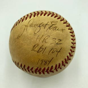 Jim Rice Dwight Evans Armas 1984 Red Sox Outfield Signed Game Used Baseball JSA: Jim Rice Dwight Evans Armas 1984 Red Sox Outfield Signed Game Used Baseball JSA Sport: Baseball Autograph Authentication: James Spence (JSA) Original/Reprint: Original Product: Ball Pre-Owned While th