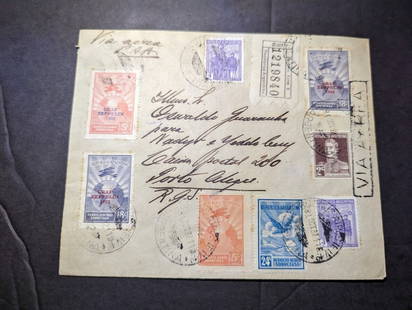 1932 Registered Argentina Airmail Cover Buenos Aires to Porto Alegre Brazil: 1932 Registered Argentina Airmail Cover Buenos Aires to Porto Alegre Brazil Place Of Origin: Argentina Quality: Used Grade: Ungraded Certification: Uncertified Pre-Owned The MYNT Guarantee: All