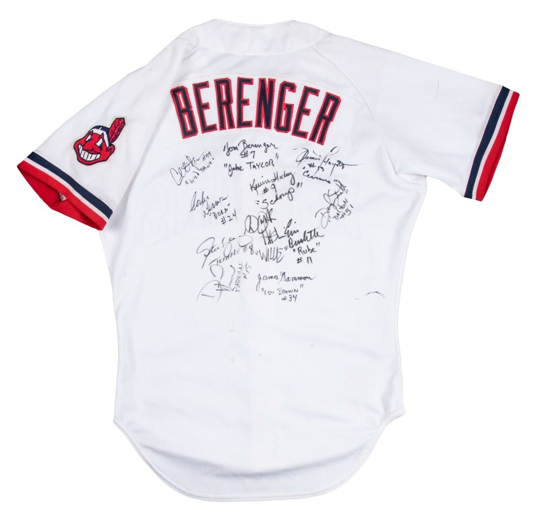 Major League Movie Cast Signed Tom Berenger Cleveland Indians Jersey JSA COA: Major League Movie Cast Signed Tom Berenger Cleveland Indians Jersey JSA COA Product: Jersey Sport: Baseball-MLB Autograph Authentication: James Spence (JSA) Team: Cleveland Indians Original/Reprint:
