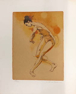 Jim Jonson Female Dancer Signed L/ED Lithograph CUSTOM FRAMED PING: Jim Jonson Female Dancer Signed L/ED Lithograph CUSTOM FRAMED PING Artist: Jim Jonson Unit Of Sale: Single Piece Signed By: Jim Jonson Size: Medium Item Length: 27 in Region Of Origin: unites states F