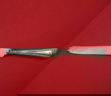 Navarre by Watson Sterling Silver Regular Knife French 8 3/4" Flatware Antique: Navarre by Watson Sterling Silver Regular Knife French 8 3/4" Flatware Antique Navarre by watsonsterling silver hollow handle with stainless french blade regular knife 8 3/4" in the pattern navarre