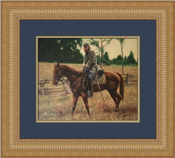 Mort Kunstler Stonewall Jackson On Little Sorrel Signed L/ED Custom Framed Print: Mort Kunstler Stonewall Jackson On Little Sorrel Signed L/ED Custom Framed Print Artist: Mort Kunstler Unit Of Sale: Single Piece Signed By: Mort Kunstler Size: Medium (up to 36in.) Item Length: 19