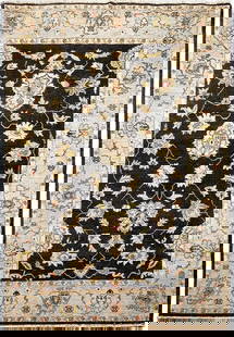 5 x 8 Black Vegetable Dyed Chobi Rug: 5 x 8 Black Vegetable Dyed Chobi Rug Free continental US Shipping Size in Feet: Width: 5 x Length: 8 Size in Inches: Width: 60 in x Length: 96 in Colors: The rug has a black central field with