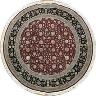 8 x 8 Red Fine Quality Wool&Silk Round Rug: 8 x 8 Red Fine Quality Wool&Silk Round Rug Free continental US Shipping Size in Feet: Width: 8 x Length: 8 Size in Inches: Width: 96 in x Length: 96 in Rug Type: Area Rug Colors: Red Weave: Hand-knott