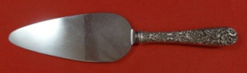 Repousse by Kirk Sterling Silver Cake Server HH w/Stainless original 10": Repousse by Kirk Sterling Silver Cake Server HH w/Stainless original 10" This pattern was named after the art of repouss (the process of embossing metal from the back by hammering), originally used