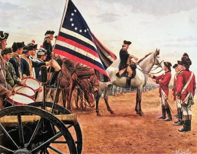 Mort Kunstler Civil War Print - The Revolution Victorious Custom Framed: Mort Kunstler Civil War Print - The Revolution Victorious Custom Framed Artist: Mort Kunstler Mort Kunstler Unit Of Sale: Single-Piece Work Size: Medium (up to 36in.) Item Length: 18 in Region Of