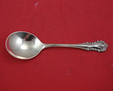 Mazarin by Dominick & Haff Sterling Silver Cream Soup Spoon 5 7/8": Mazarin by Dominick & Haff Sterling Silver Cream Soup Spoon 5 7/8" Mazarin by dominick & haff sterling silver cream soup spoon, 5 7/8" in the pattern mazarin by dominick & haff. It is not monogrammed