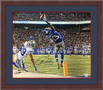 Odell Beckham Jr NY Giants L/ED The Catch Autographed Photo Custom Frame Steiner: Odell Beckham Jr NY Giants L/ED The Catch Autographed Photo Custom Frame Steiner Sport: Football Player: Odell Beckham Signed: Yes Original/Reprint: Original Autograph Authentication: Steiner Sports
