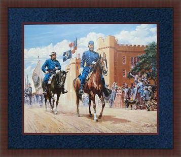 Mort Kunstler Civil War Print - Road to Glory Custom Framed: Mort Kunstler Civil War Print - Road to Glory Custom Framed Artist: Mort Kunstler Mort Kunstler Unit Of Sale: Single-Piece Work Size: Small (up to 12in.) Item Length: 18 in Region Of Origin: New York