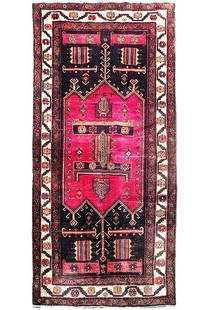 5 x 9 Red Semi Antique Persian Afshar Runner: 5 x 9 Red Semi Antique Persian Afshar Runner Free continental US Shipping Size in Feet: Width: 5 x Length: 9 Size in Inches: Width: 60 in x Length: 108 in Colors: Red Black Ivory Weave: 100% Handmade