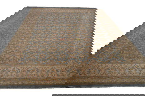 9 x 12 Light Blue Chobi Peshawar Handmade Wool Rug: 9 x 12 Light Blue Chobi Peshawar Handmade Wool Rug Free continental US Shipping Size in Feet: Width: 9.1 x Length: 11.6 Size in Inches: Width: 109 in x Length: 138 in Rug Type: Area Rug Colors: