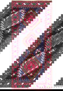 5 x 8 Magenta Pink Semi Antique Russian Kazak Runner: 5 x 8 Magenta Pink Semi Antique Russian Kazak Runner Free continental US Shipping Size in Feet: Width: 5 x Length: 8 Size in Inches: Width: 60 in x Length: 96 in Colors: Magenta Pink Eggplant