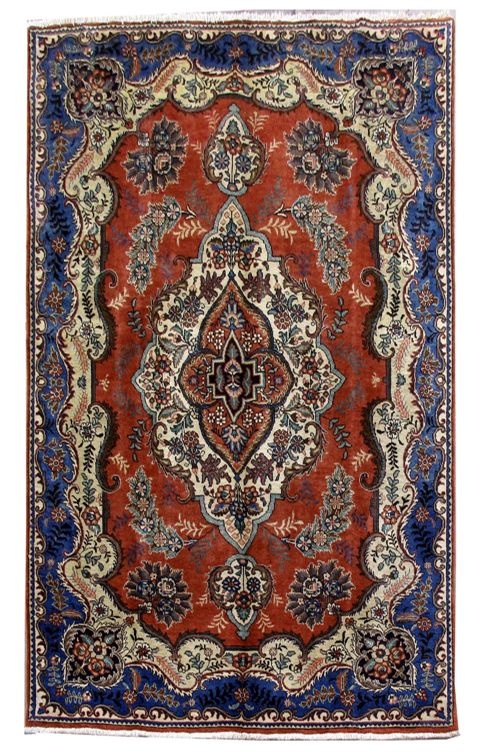 6 x 11 Red Persian Tabriz Rug: 6 x 11 Red Persian Tabriz Rug Free continental US Shipping Size in Feet: Width: 6.4 x Length: 10.7 Size in Inches: Width: 76 in x Length: 127 in Rug Type: Area Rug Colors: Red Weave: Hand-knotted Patt